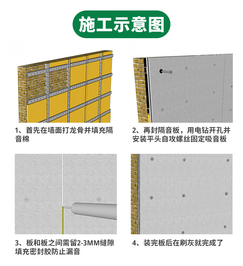 隔音棉的安裝與維護(hù)